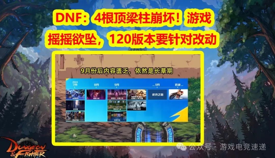 【DNF锐评】：4根顶梁柱崩坏！游戏摇摇欲坠，120版本要针对改动向在哪？