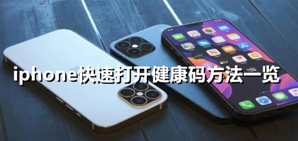 如何在iPhone上快速查看健康码